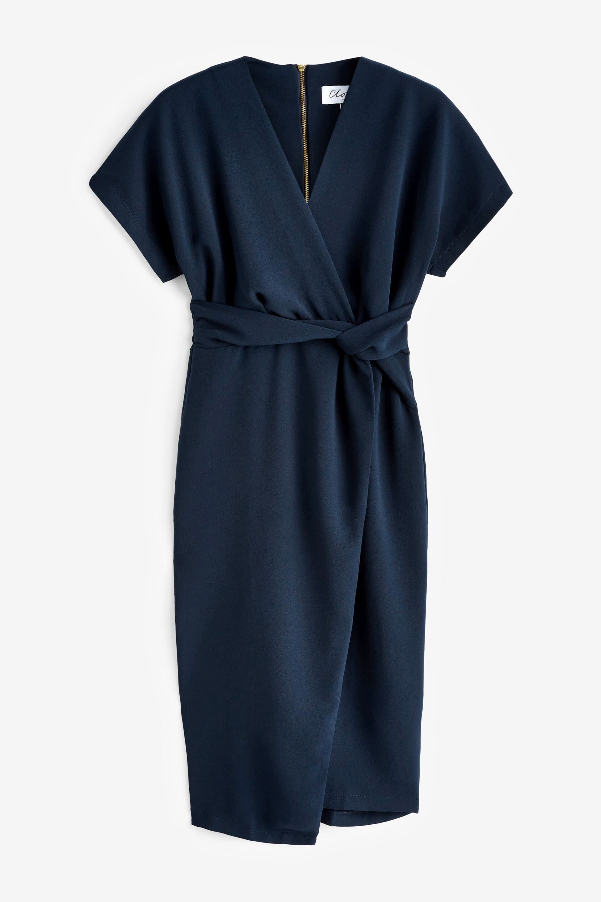 Closet London Blue Kimono Pencil Dress - Image 6 of 6