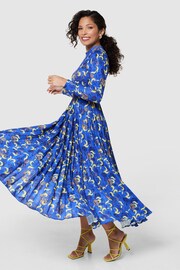 Closet London Blue Pleated Dress - Image 4 of 6