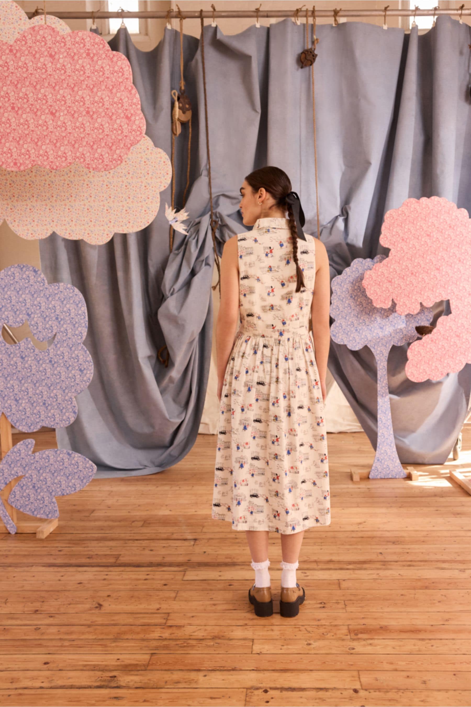 Buy Cath Kidston White 100 Cotton Paddington Bear Shirt Dress from Next USA