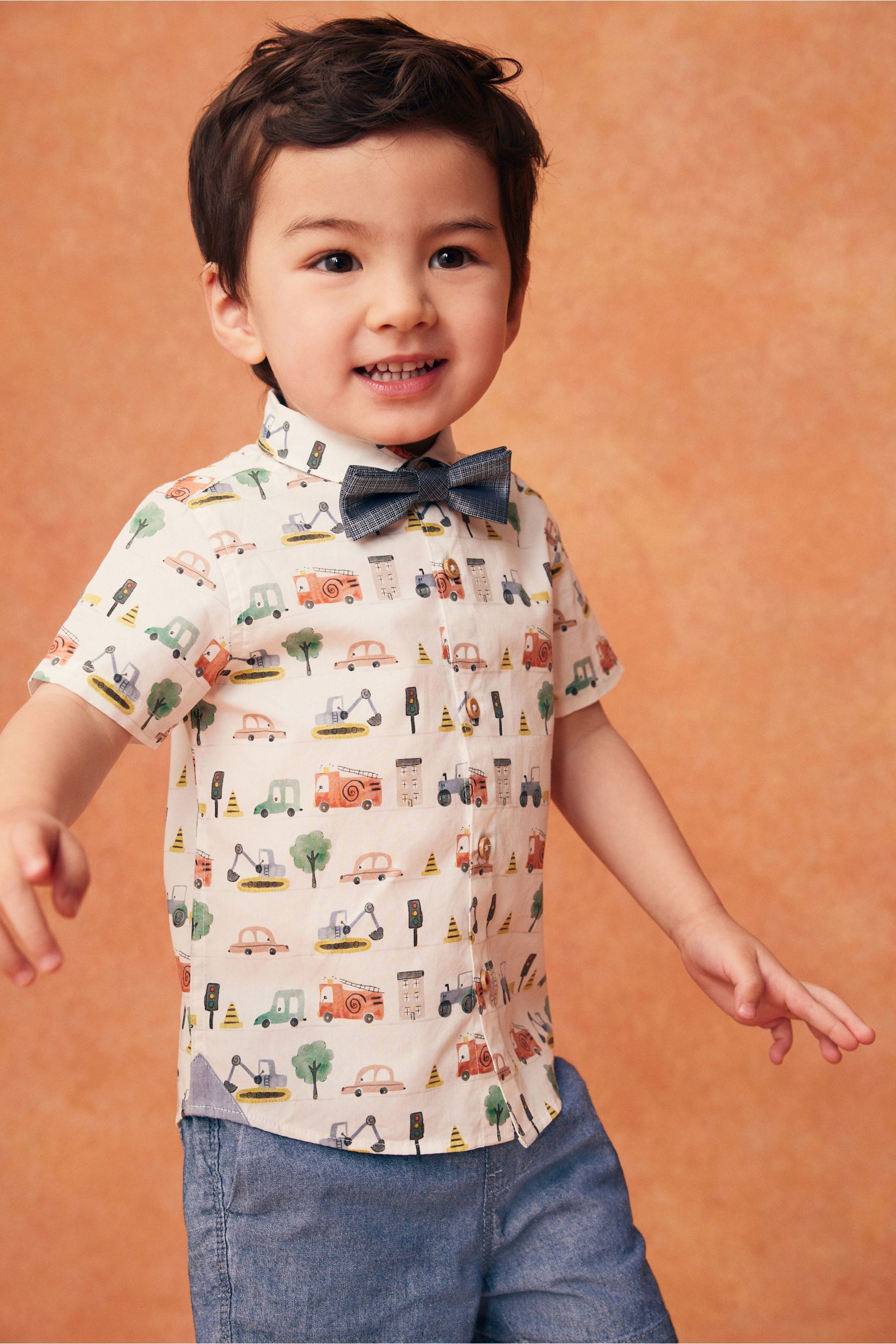 Buy Multi Short Sleeve Shirt And Bow Tie Set 3mths 7yrs from the Next UK online shop