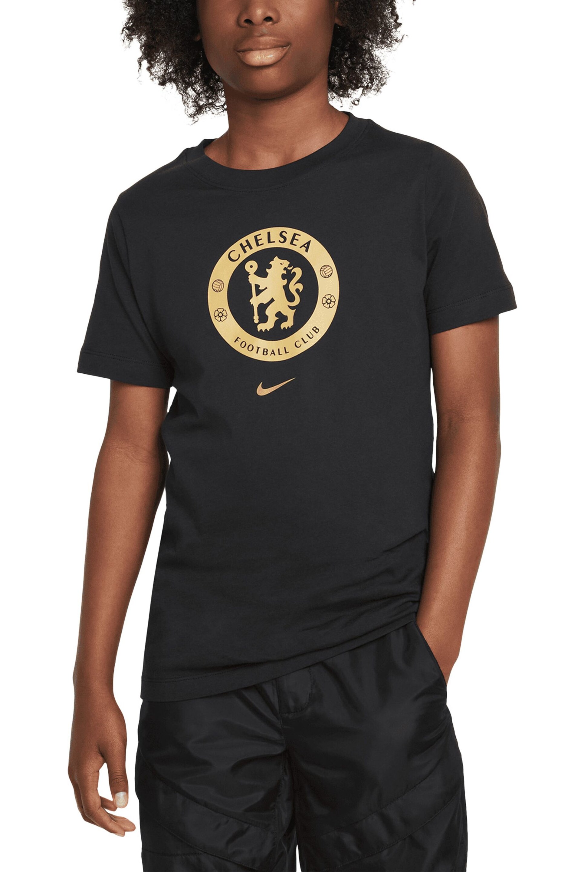 Nike Black Chelsea Crest T-Shirt Kids - Image 1 of 2