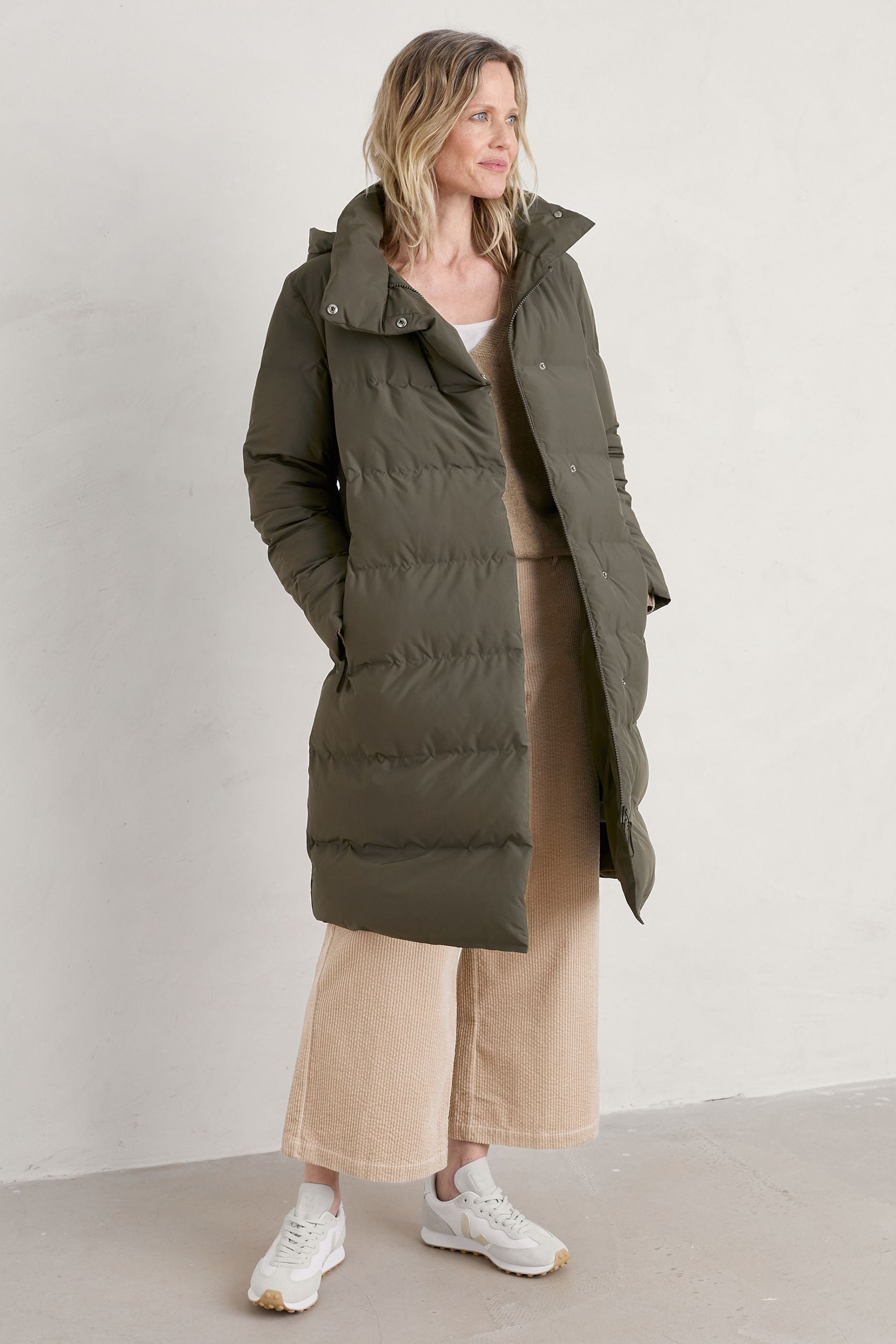 Buy Seasalt Cornwall Green Petite Holywell Bay Waterproof Coat from the Next UK online shop