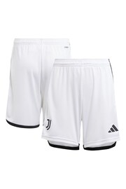 adidas White Juventus Away Shorts 2023-24 Kids - Image 1 of 3