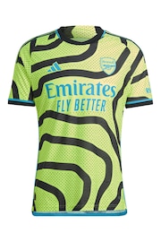 adidas Yellow Arsenal Away Authentic Shirt 2023-24 - Image 2 of 3
