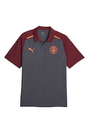 Puma Grey Manchester City Casuals Polo Shirt - Image 2 of 3