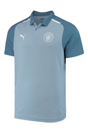 Puma Blue Manchester City Casuals Polo Shirt - Image 2 of 3