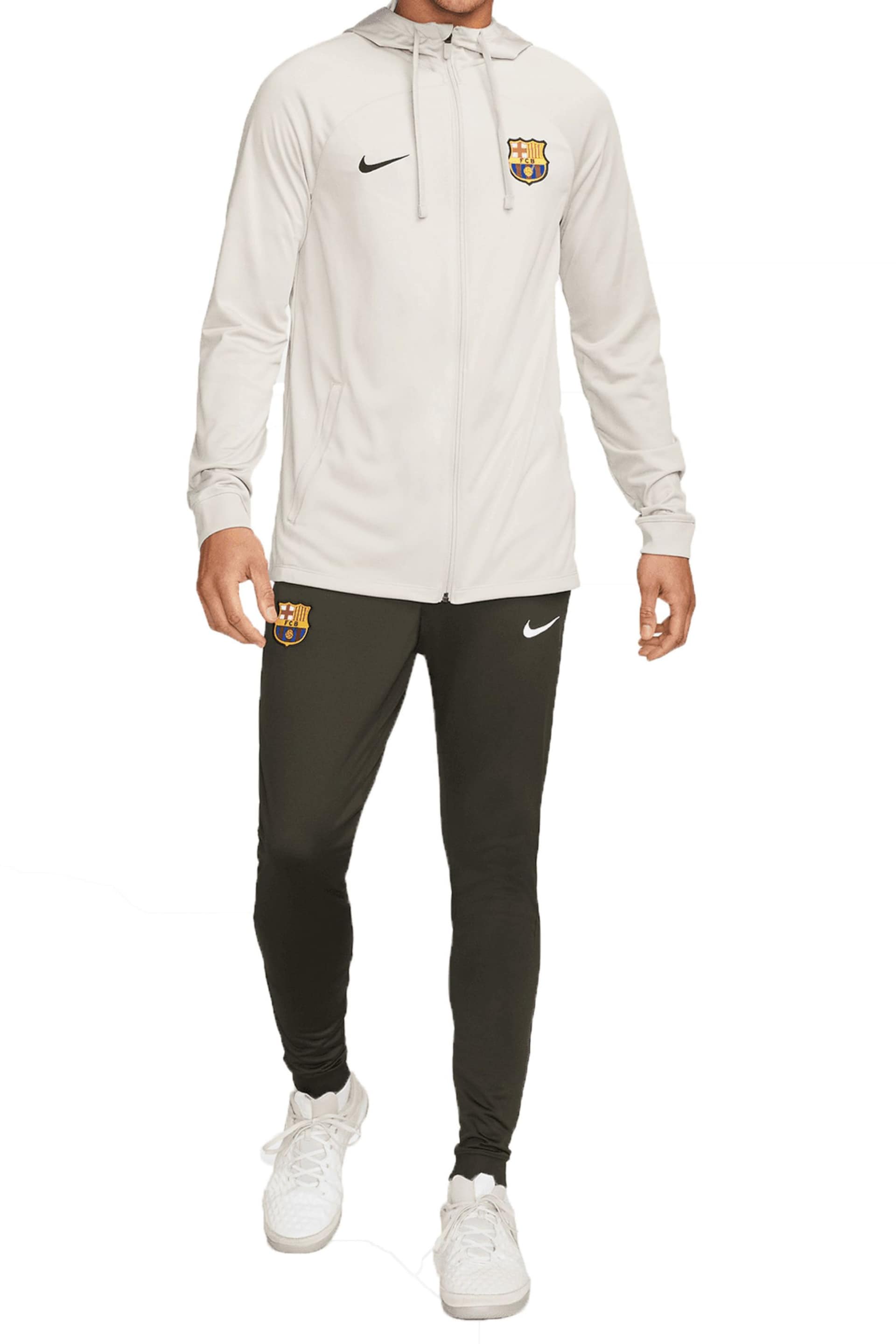 Nike Grey Barcelona Strike Tracksuit With Hoodie - Image 1 of 2