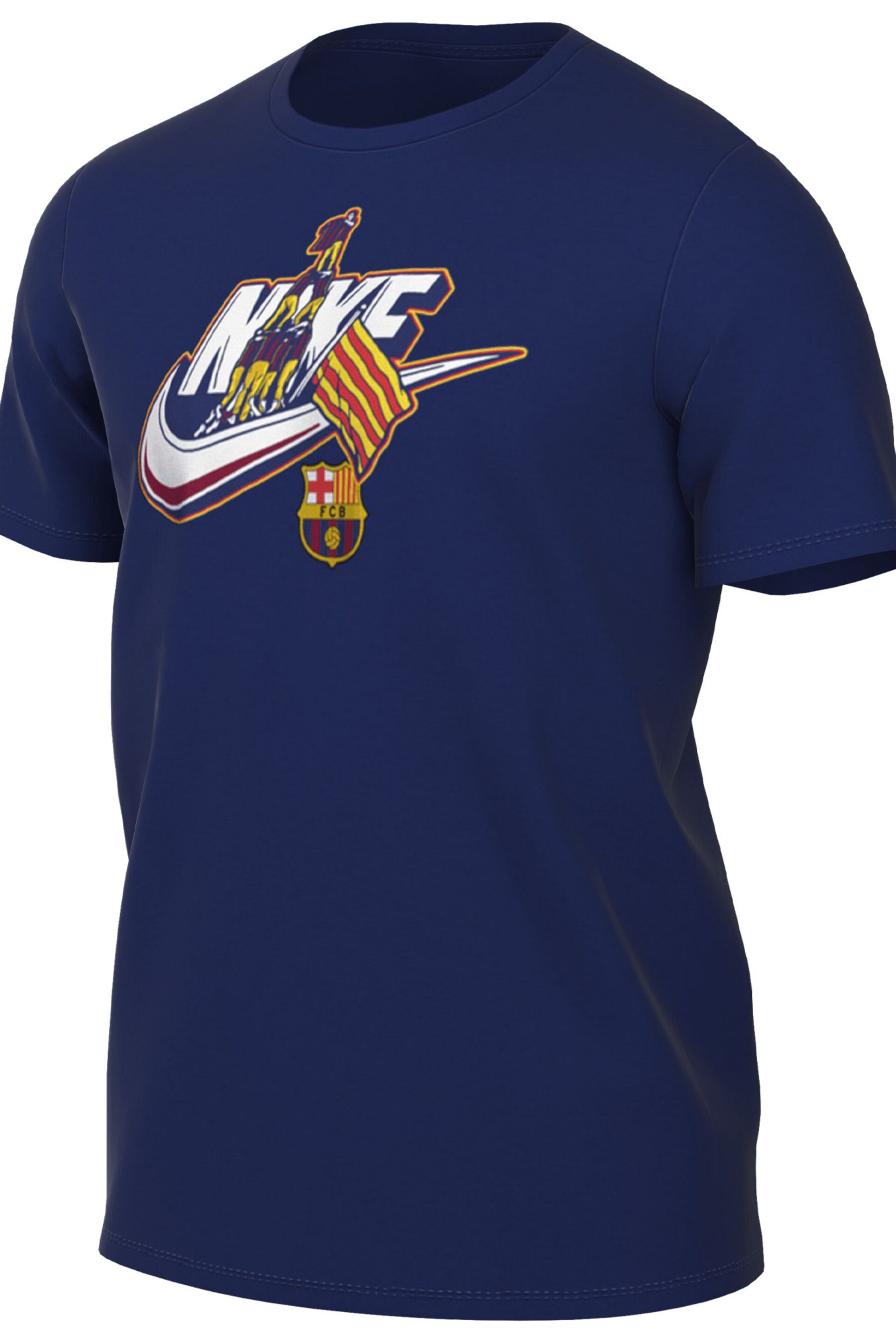 Nike Blue Barcelona Futura T-Shirt - Image 2 of 3