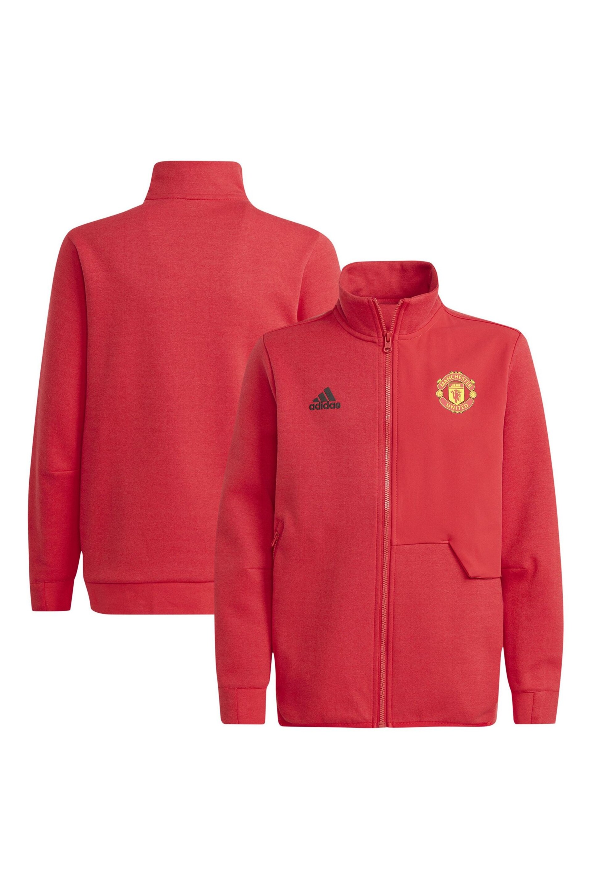 adidas Red Manchester United Anthem Jacket - Image 1 of 3