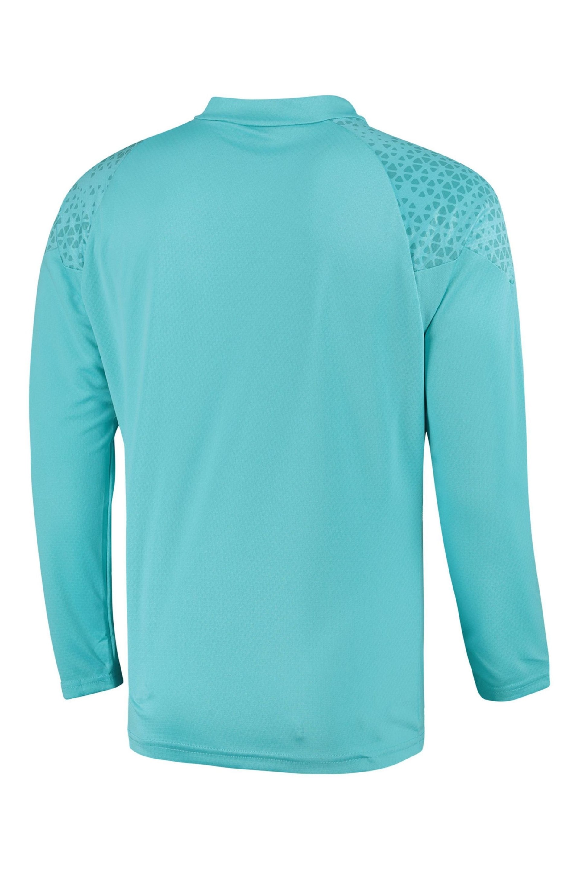 Puma Savoy Blue Olympique de Marseille Training 1/4 Zip Top Kids - Image 3 of 3