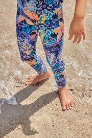 Purple Tropical Sunsafe Swim Leggings (3-16yrs) - Image 4 of 8