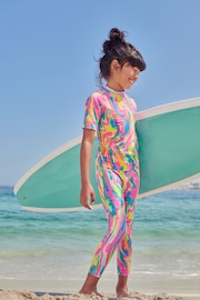 Rainbow Swirl Sunsafe Swim Leggings (3-16yrs) - Image 2 of 9