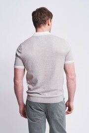 Aubin Dryden Knitted Cashmere Blend Polo Shirt - Image 2 of 7