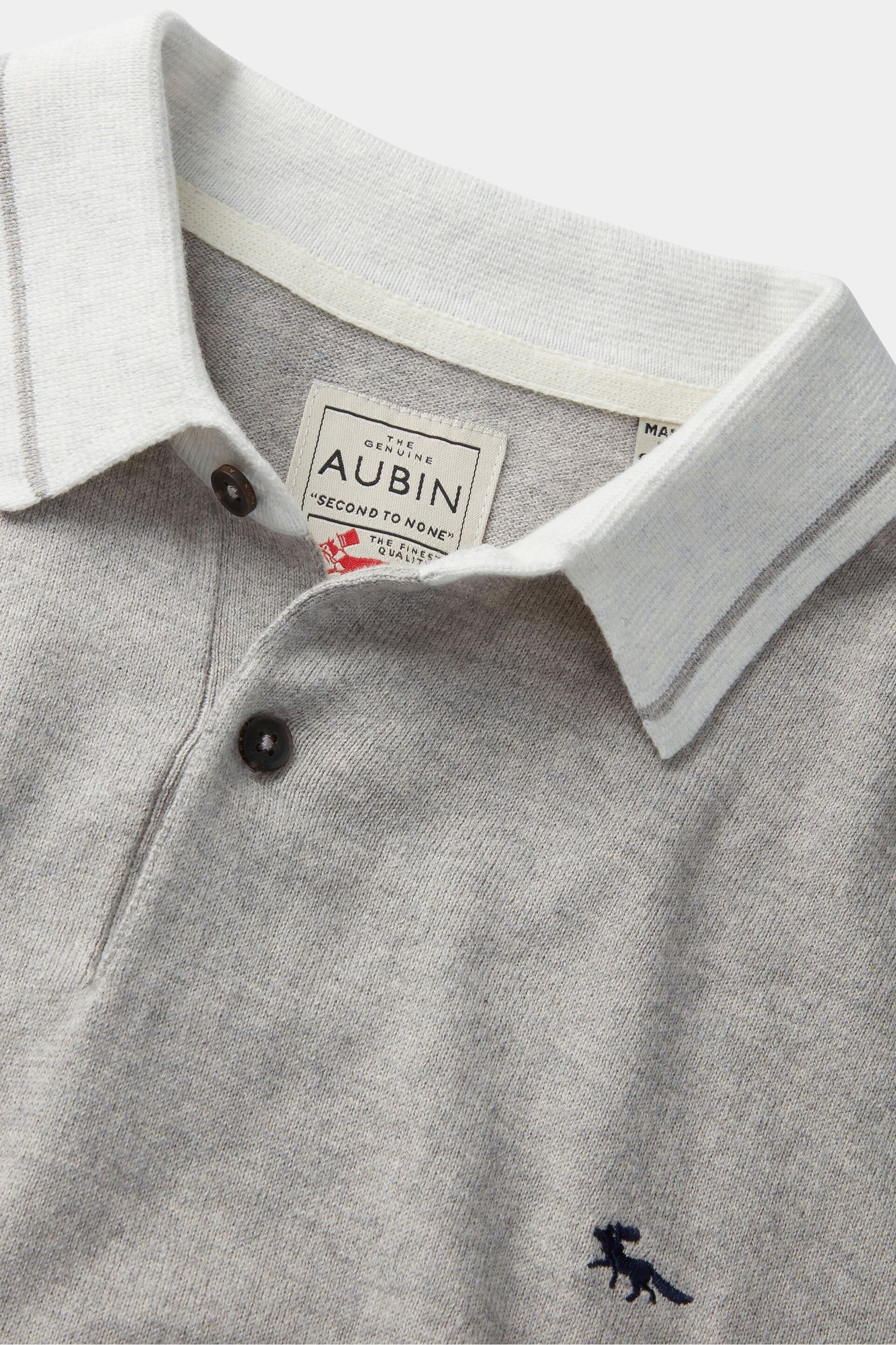 Aubin Dryden Knitted Cashmere Blend Polo Shirt - Image 7 of 7