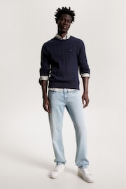 Tommy Hilfiger Blue Navy Classic Cable Sweater - Image 3 of 5