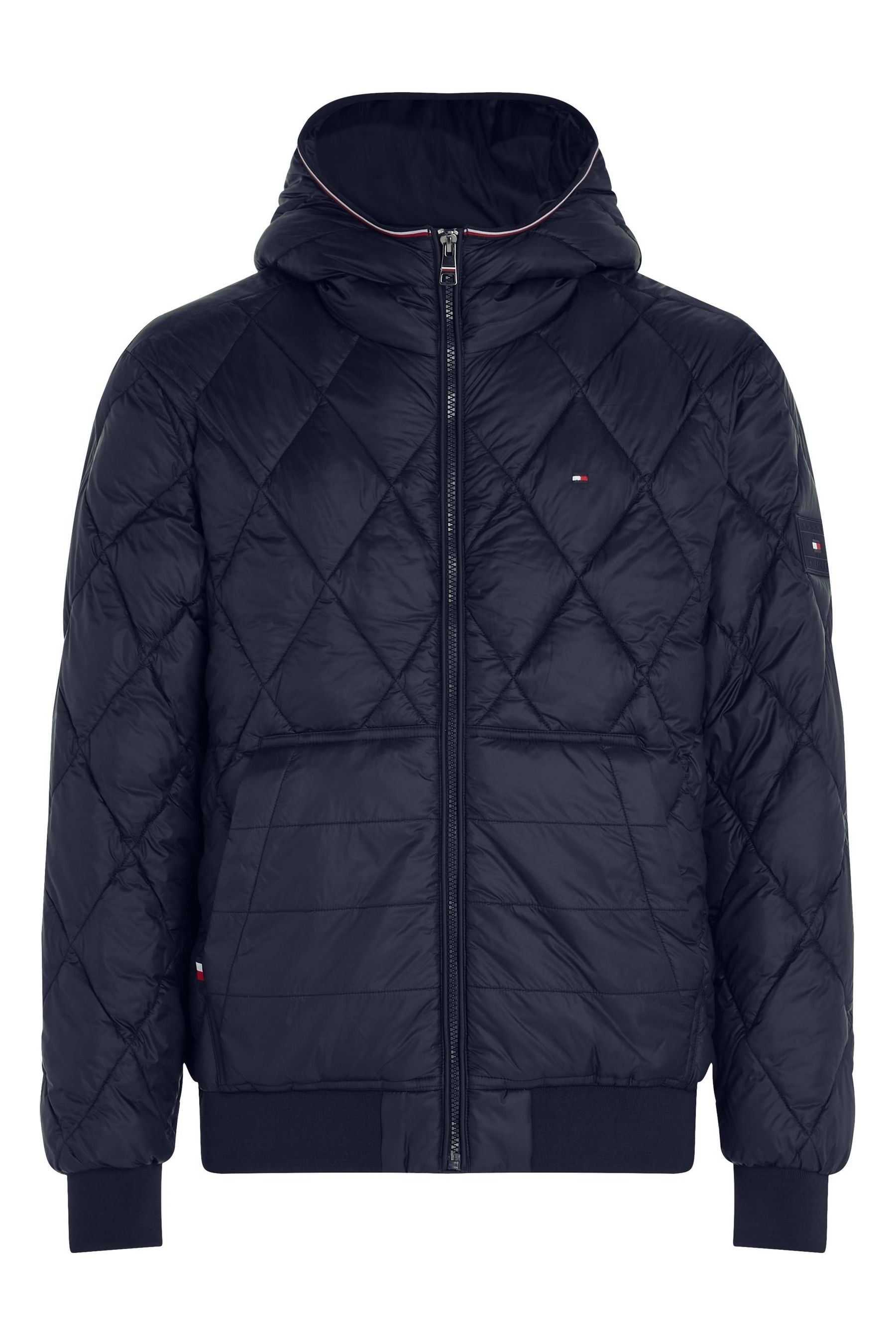 Buy Tommy Hilfiger Mix Quilt Recycled Hooded Jacket from Next Luxembourg