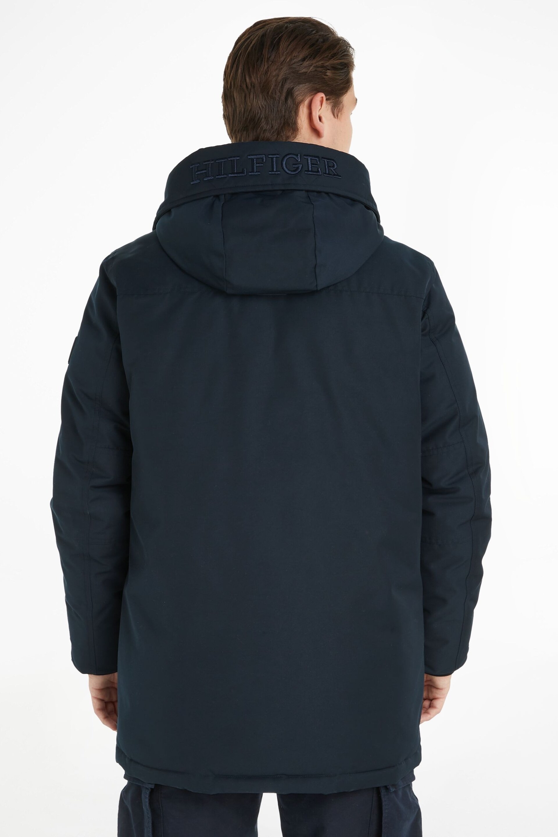 Tommy Hilfiger Rockie Non-Fur Down Parka Hooded Jacket - Image 2 of 5