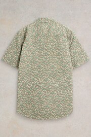 White Stuff Green Shoal Printed Shirt - Image 6 of 7