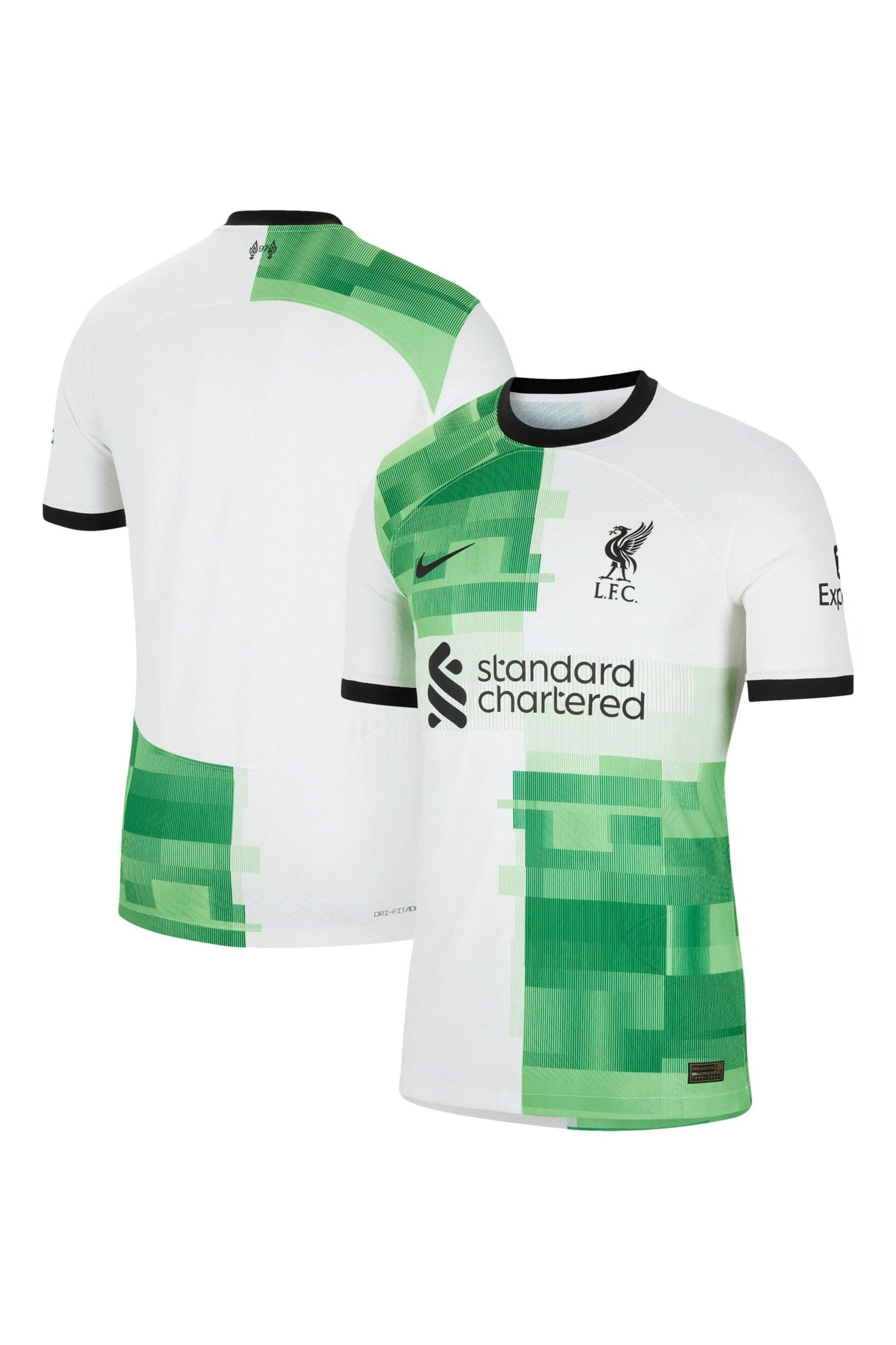 Nike White Liverpool Away Dri-Fit Adv Match Shirt - 2023-24 - Image 1 of 3