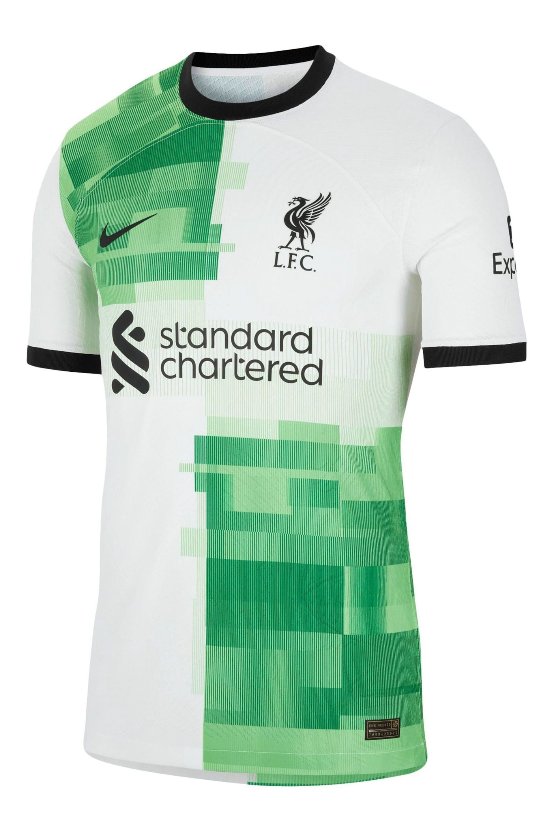 Nike White Liverpool Away Dri-Fit Adv Match Shirt - 2023-24 - Image 2 of 3