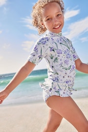 Purple Floral Sunsafe Swim Set (3-16yrs) - Image 1 of 8