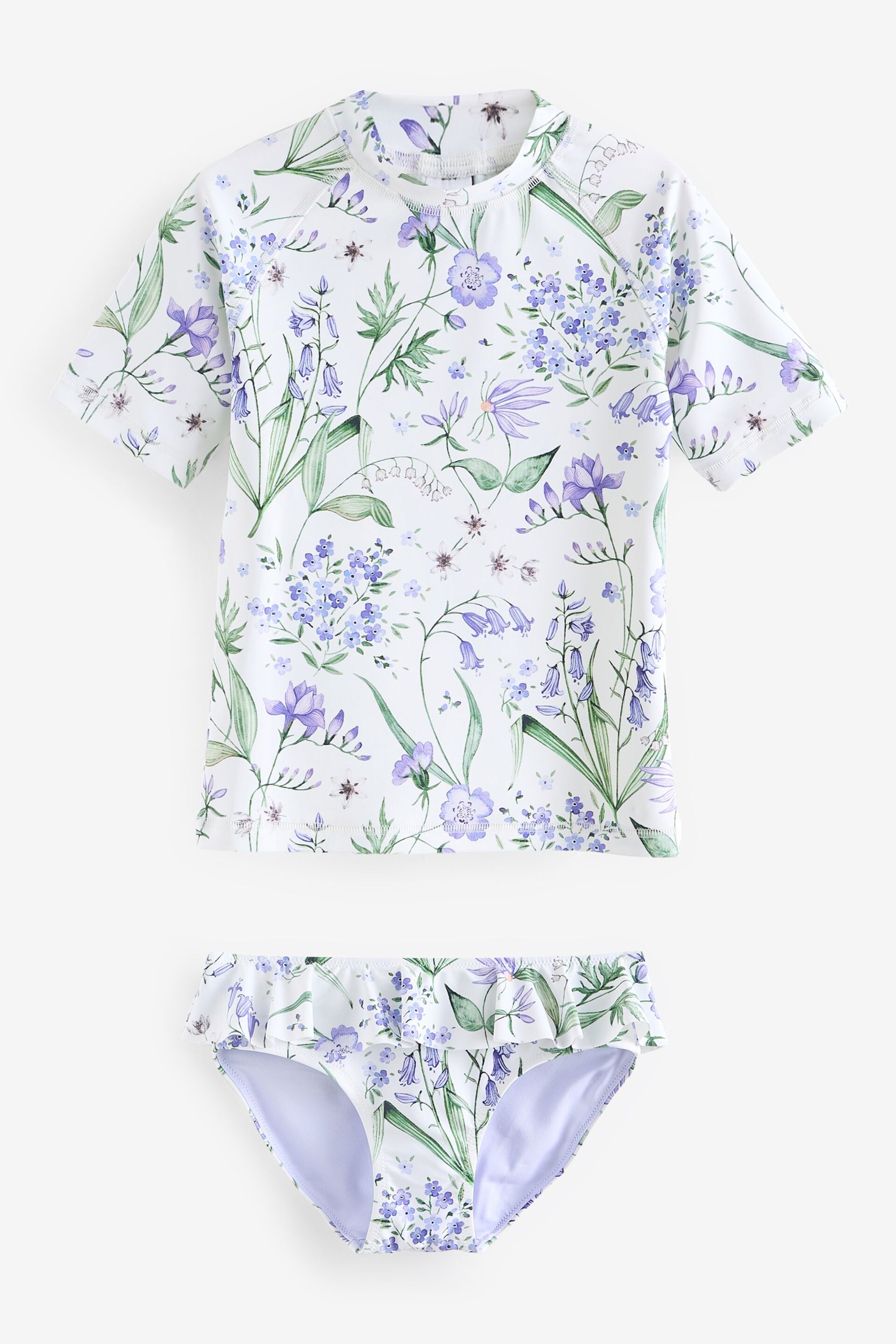 Purple Floral Sunsafe Swim Set (3-16yrs) - Image 6 of 8