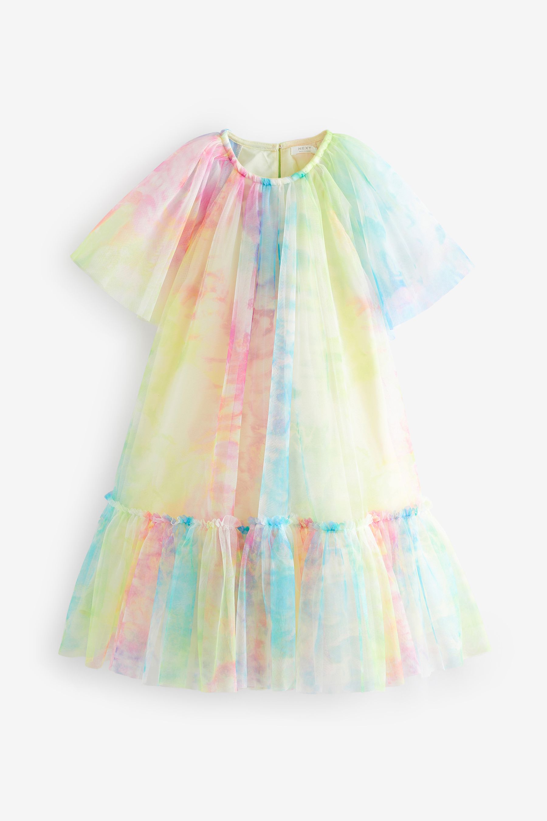 Buy Rainbow Tie Dye Mesh Party Dress 3mths 16yrs from Next Luxembourg