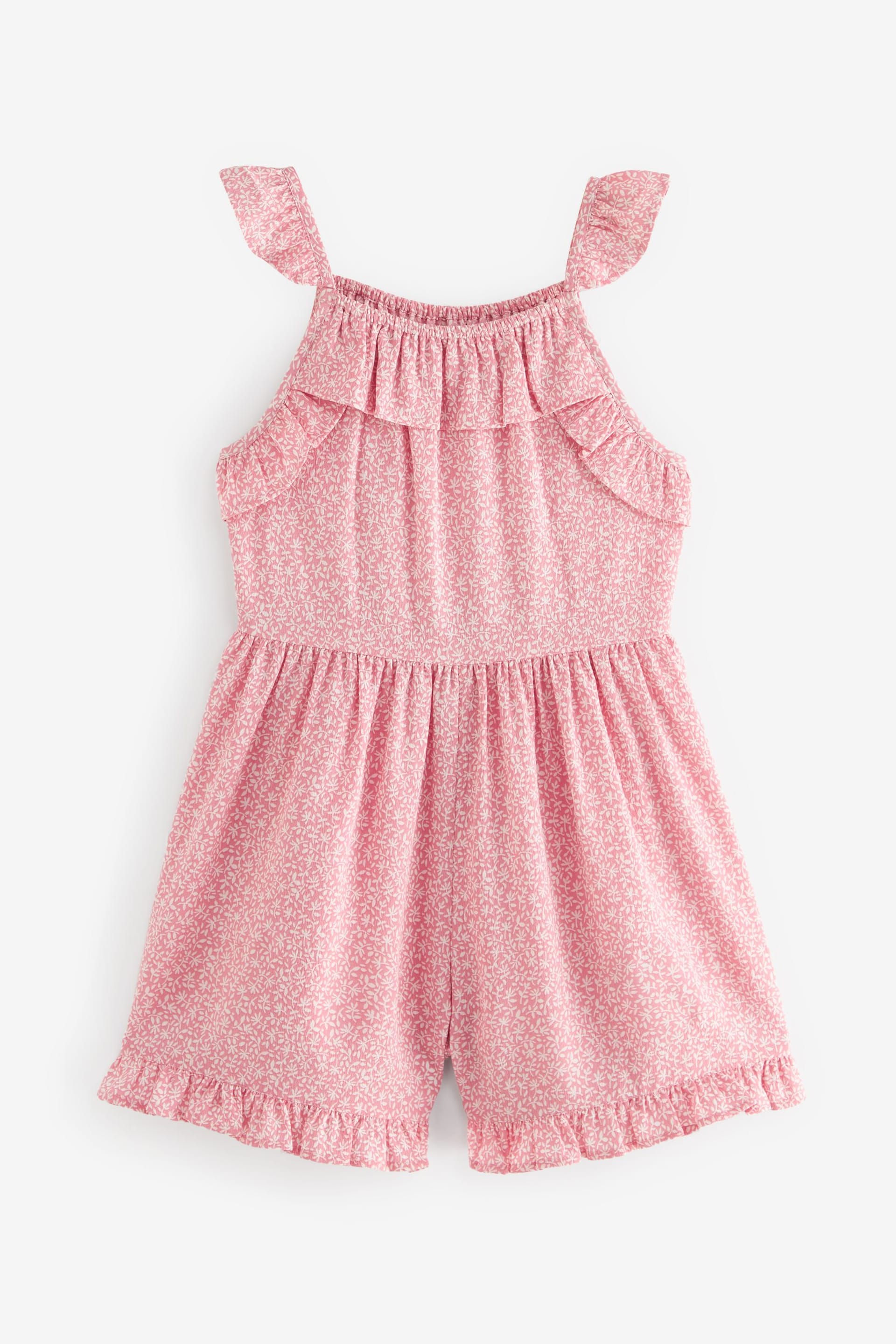 Pink Ditsy Frill Playsuit (3-16yrs) - Image 5 of 7