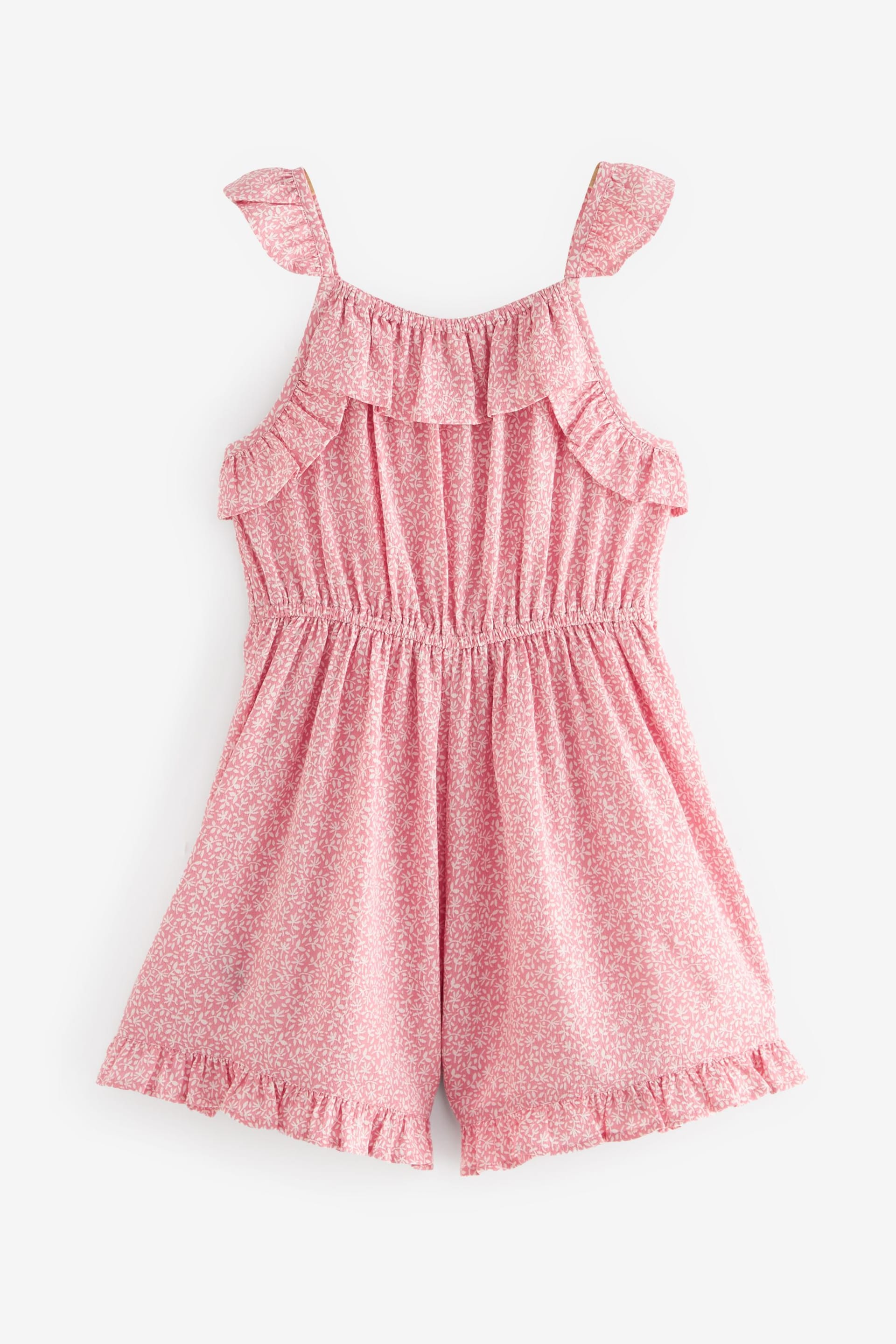 Pink Ditsy Frill Playsuit (3-16yrs) - Image 6 of 7