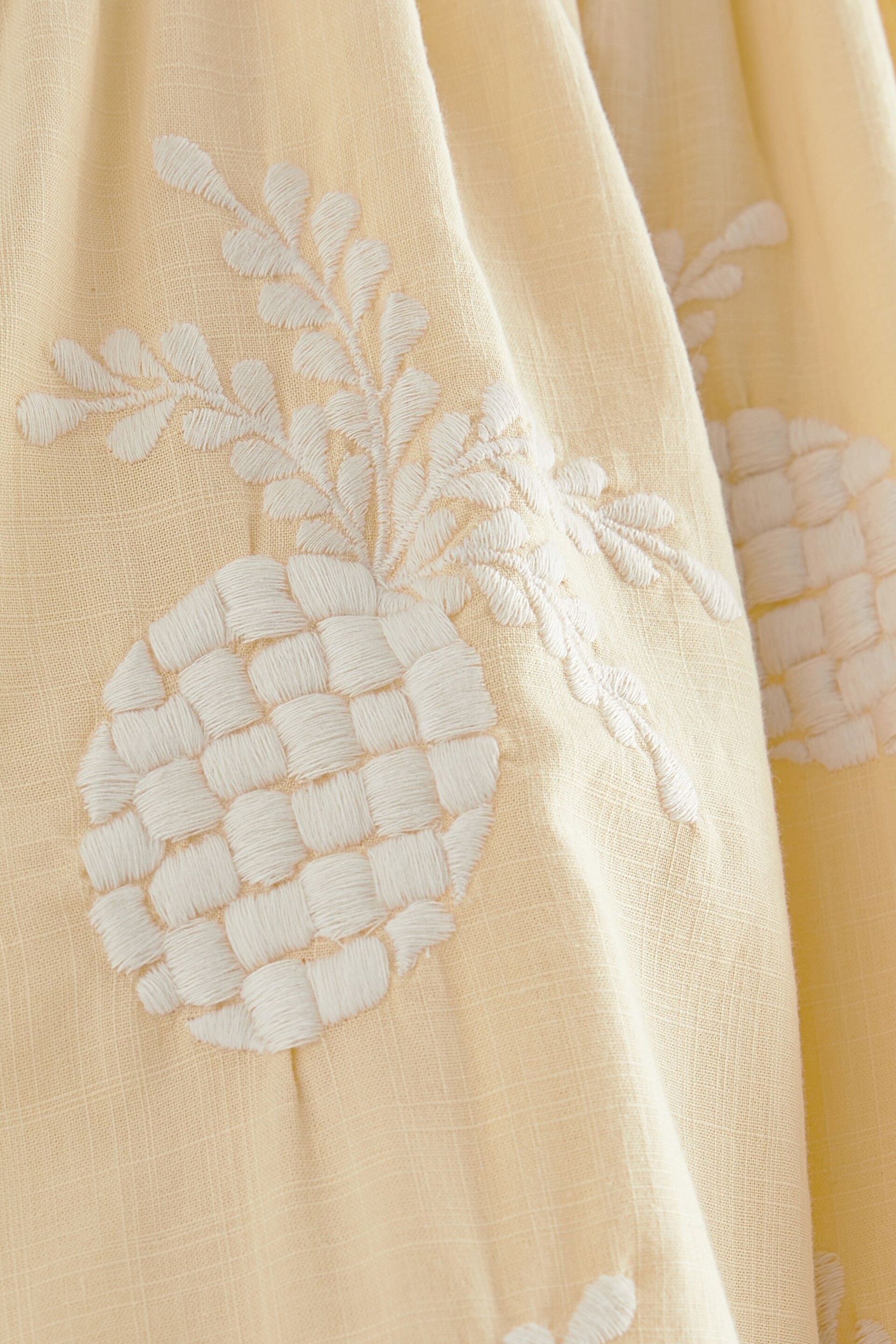 Yellow Pineapple Embroidered Dress (3-16yrs) - Image 5 of 8