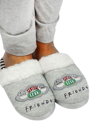 Vanilla Underground Grey Friends Womens Mule Slippers - Image 3 of 4