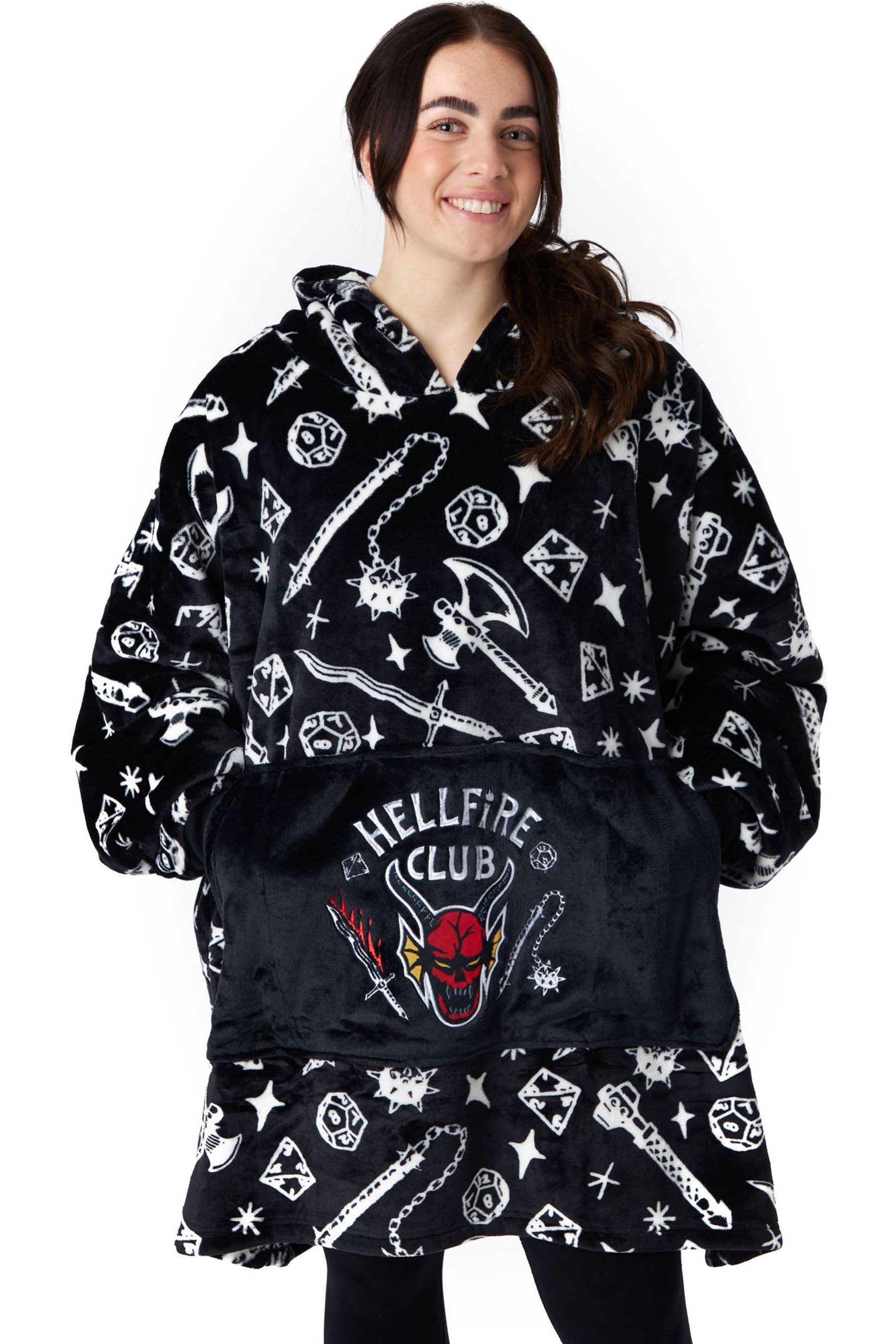 Stranger things oversized hoodie hot sale
