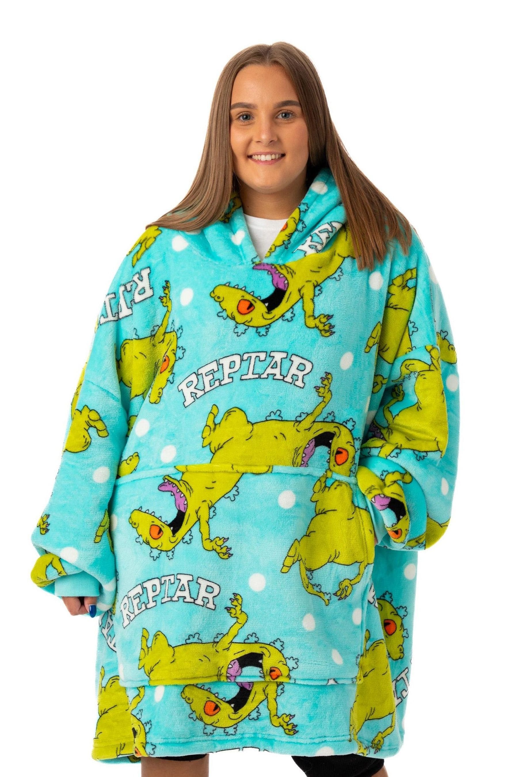 Buy Vanilla Underground Blue Rugrats Ladies Blanket Hoodie from Next Luxembourg