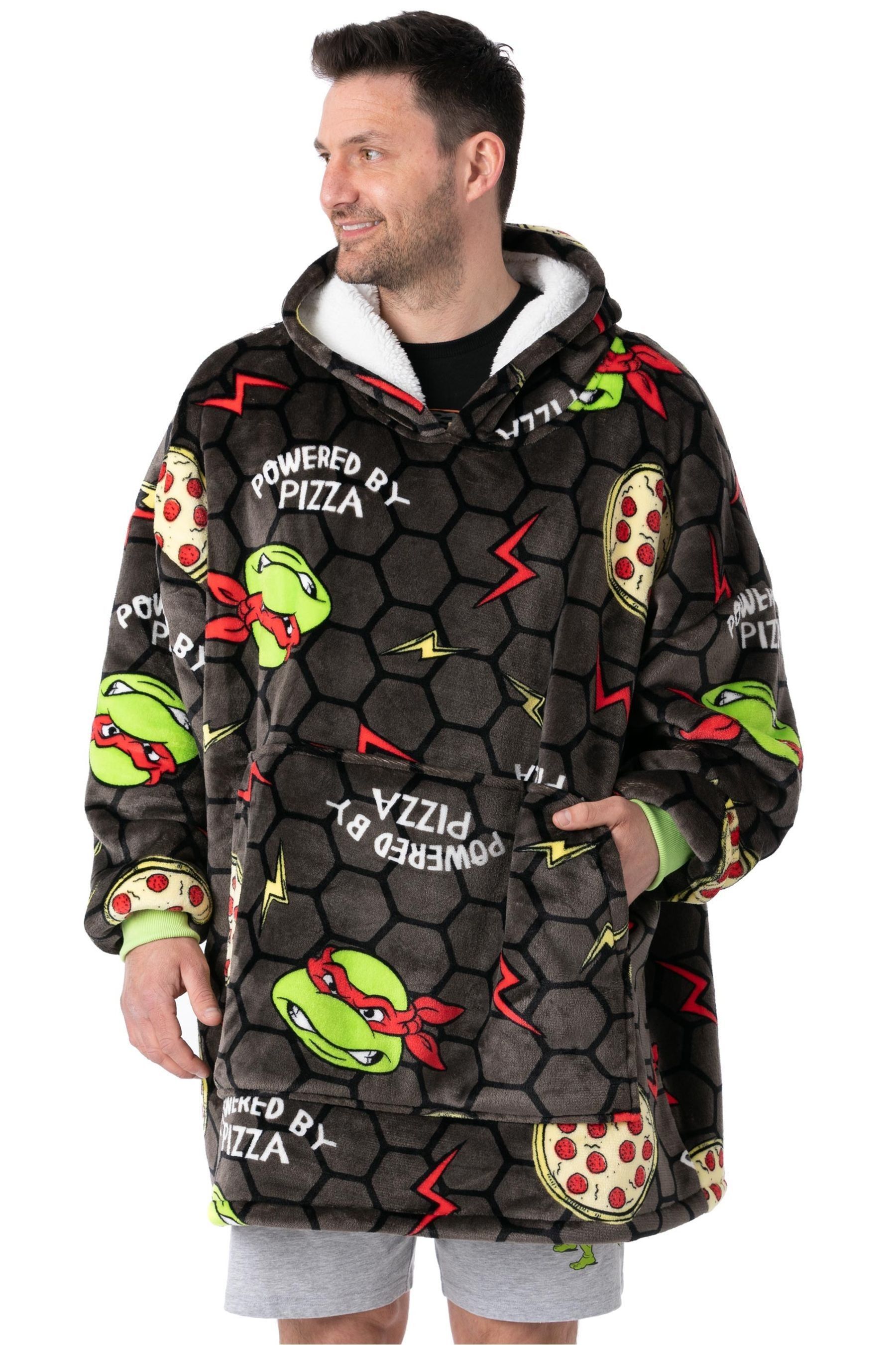 Buy Vanilla Underground Black Ninja Turtles Adult Blanket Hoodie from the Next UK online shop