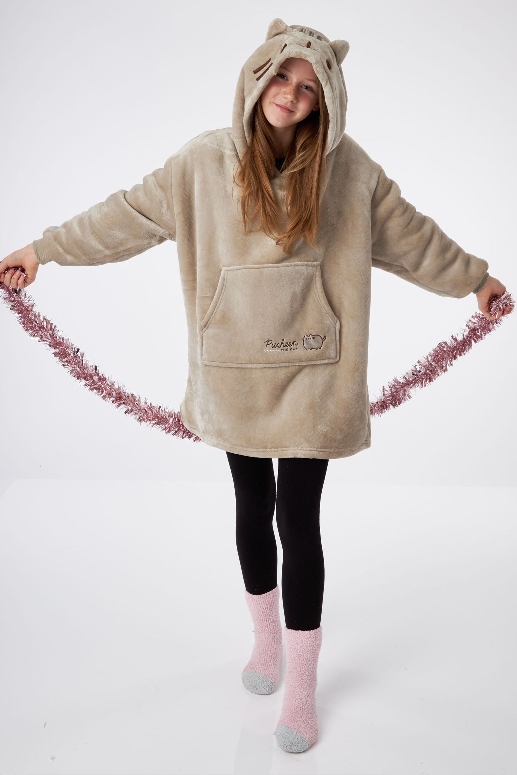 Buy Vanilla Underground Brown Pusheen Girls Blanket Hoodie from the Next UK online shop