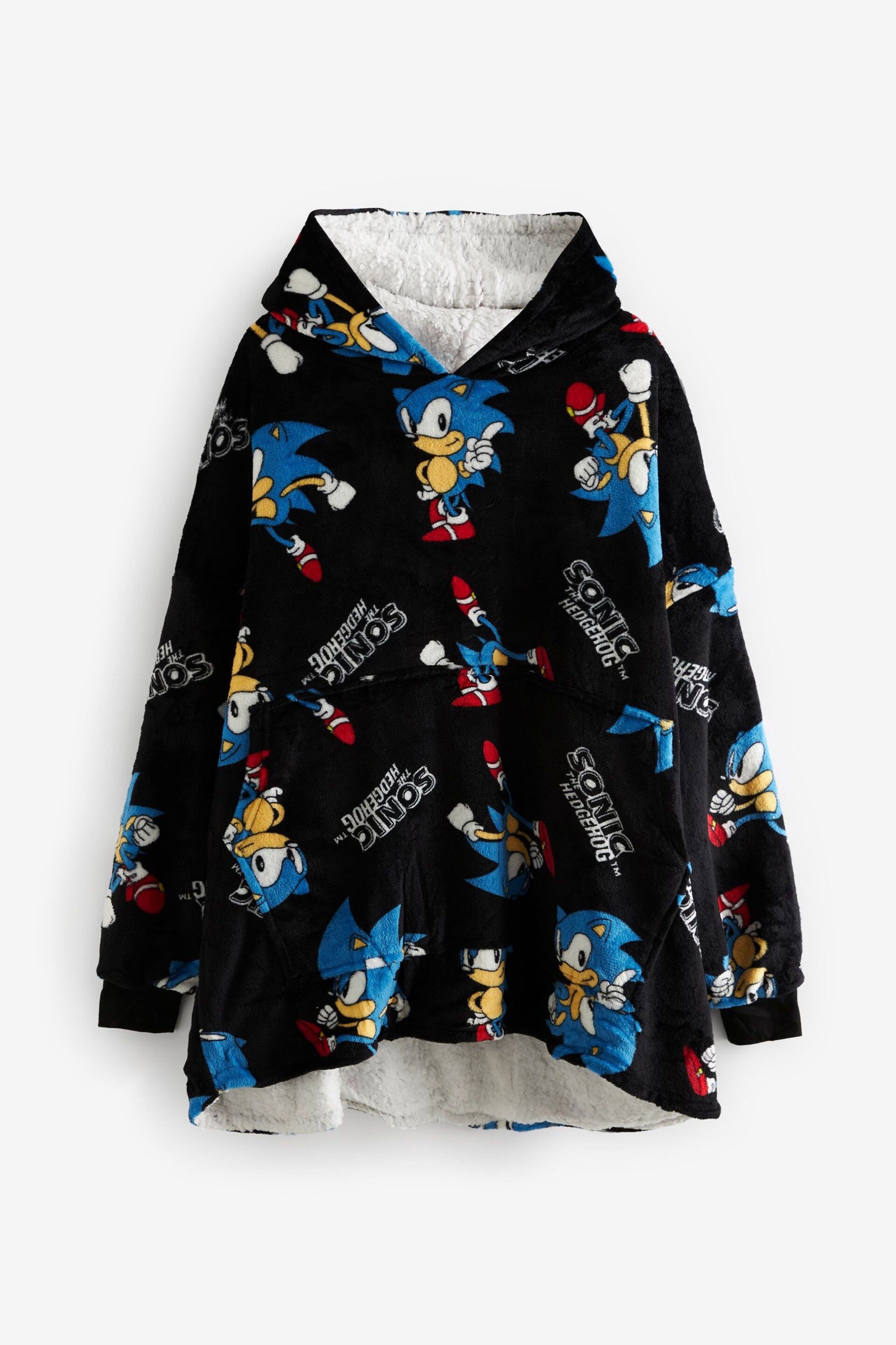 Vanilla Underground Black Sonic Adult Blanket Hoodie - Image 5 of 6