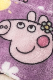 Vanilla Underground Purple Peppa Pig Kids Printed Fleece Blanket Hoodie - Image 5 of 6