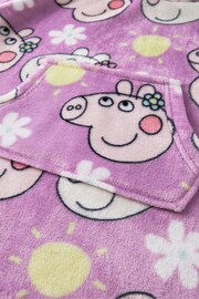 Vanilla Underground Purple Peppa Pig Kids Printed Fleece Blanket Hoodie - Image 6 of 6