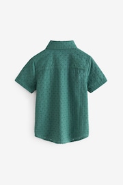 Green Short Sleeves Textured Shirt (3-16yrs) - Image 5 of 6