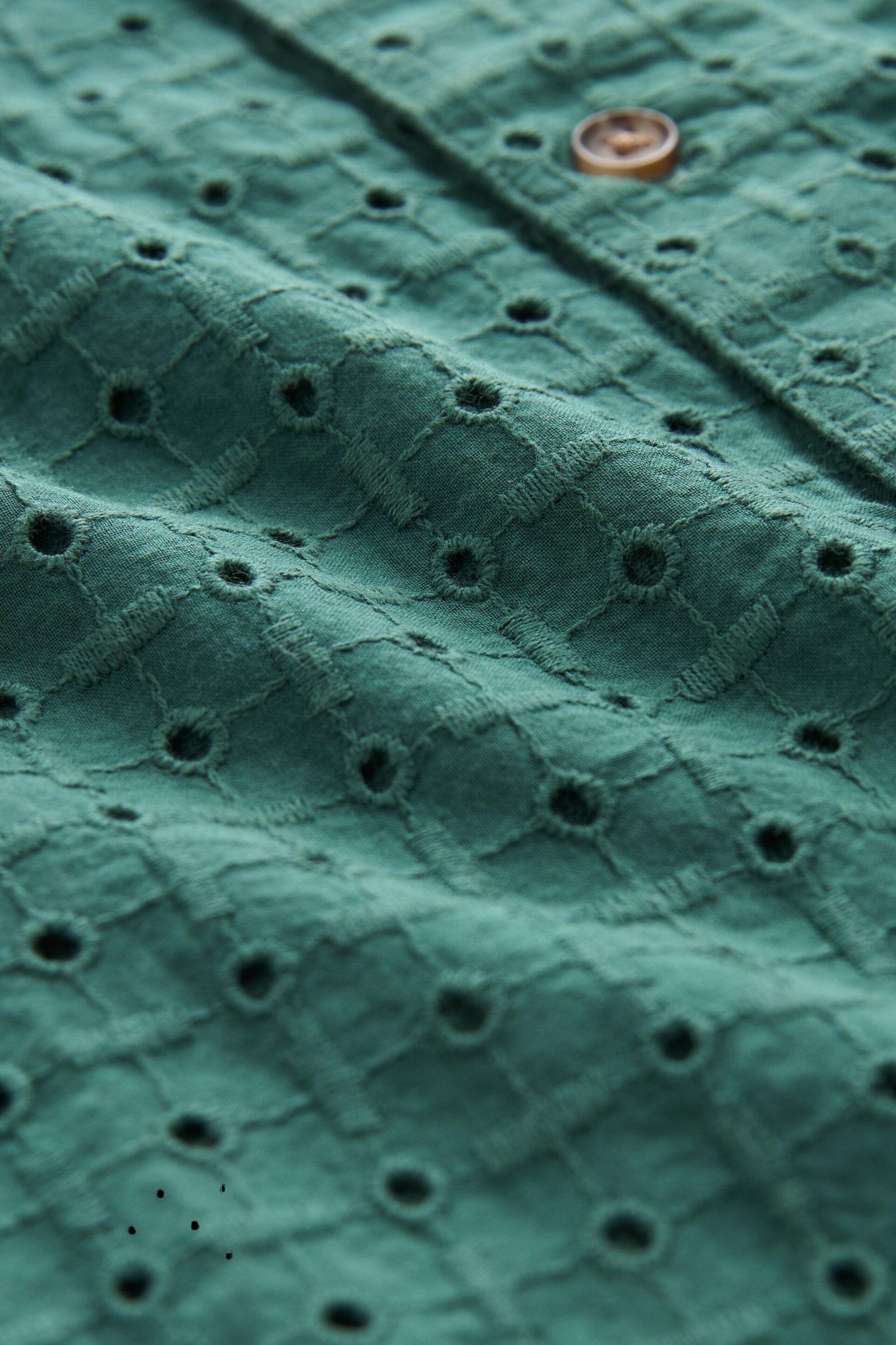 Green Short Sleeves Textured Shirt (3-16yrs) - Image 6 of 6