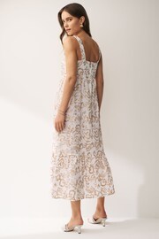 Emma Marella Midi Strap White Dress - Image 2 of 3
