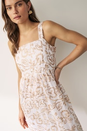 Emma Marella Midi Strap White Dress - Image 3 of 3