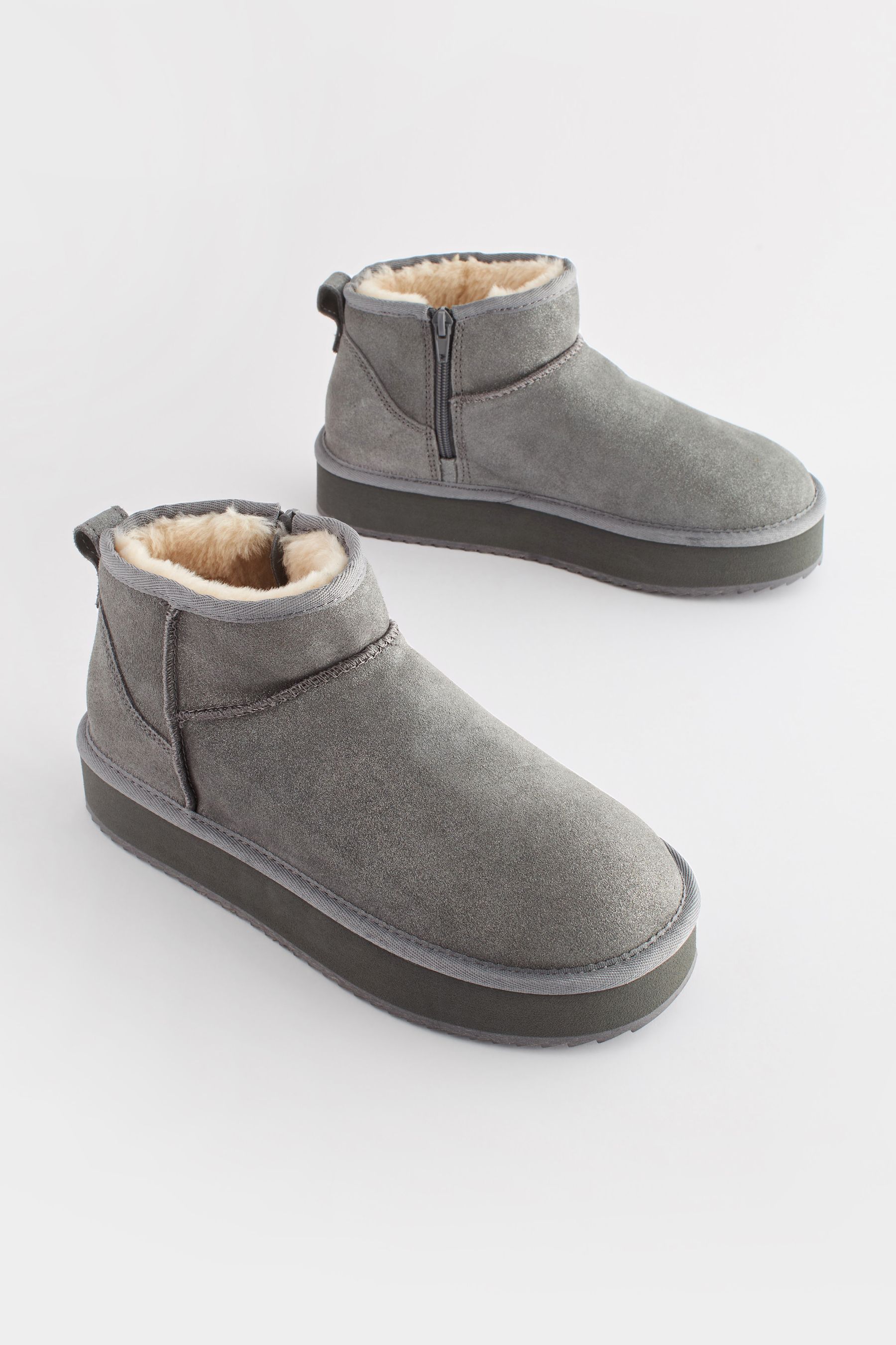 Furry boots on sale store