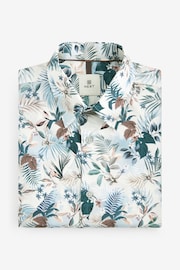 Ecru Hawaiian Regular Fit Printed Short Sleeve Shirt - Image 6 of 8