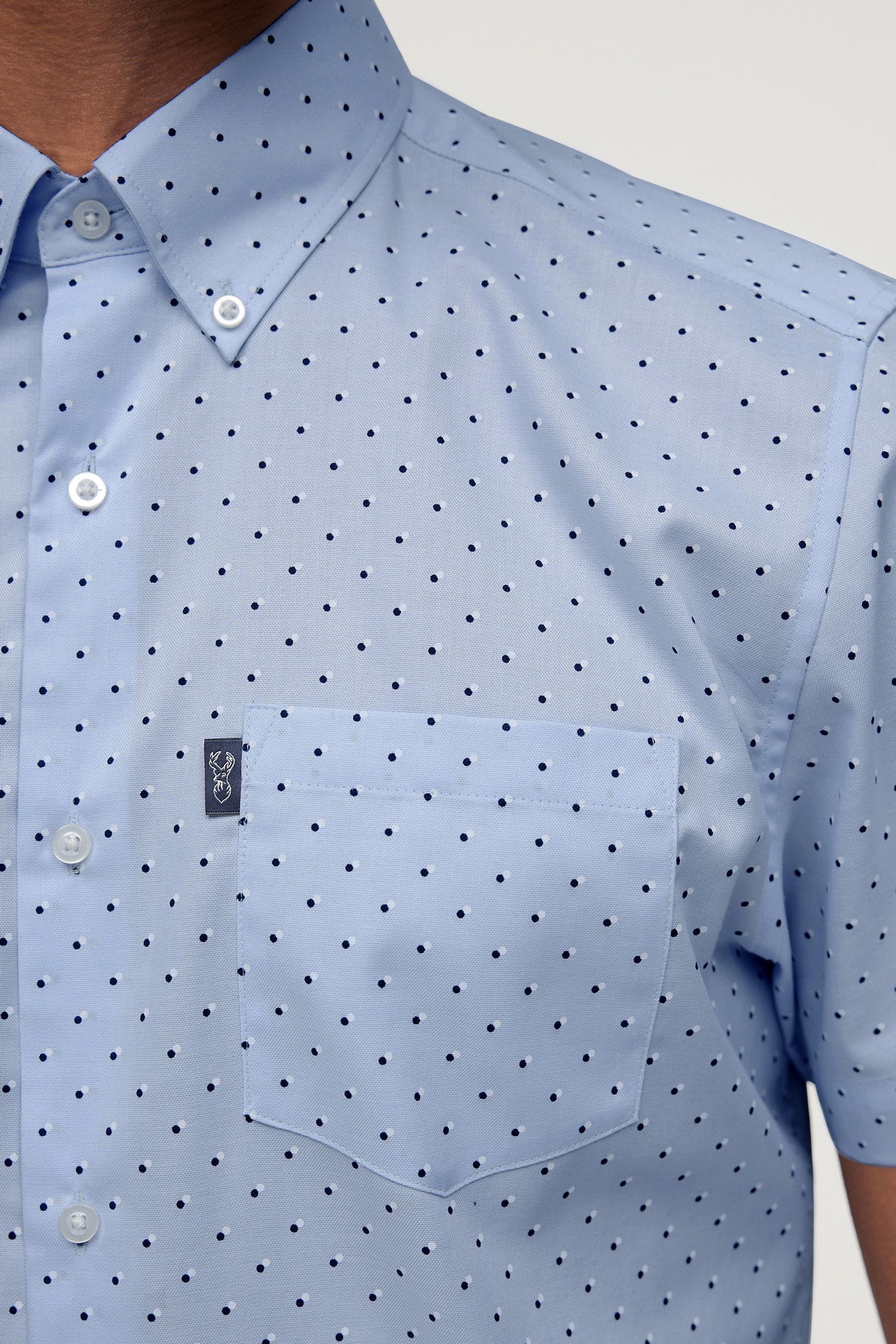 Blue button down short sleeve shirt shop