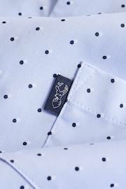 Light Blue Easy Iron Button Down Short Sleeve Oxford Shirt - Image 8 of 8