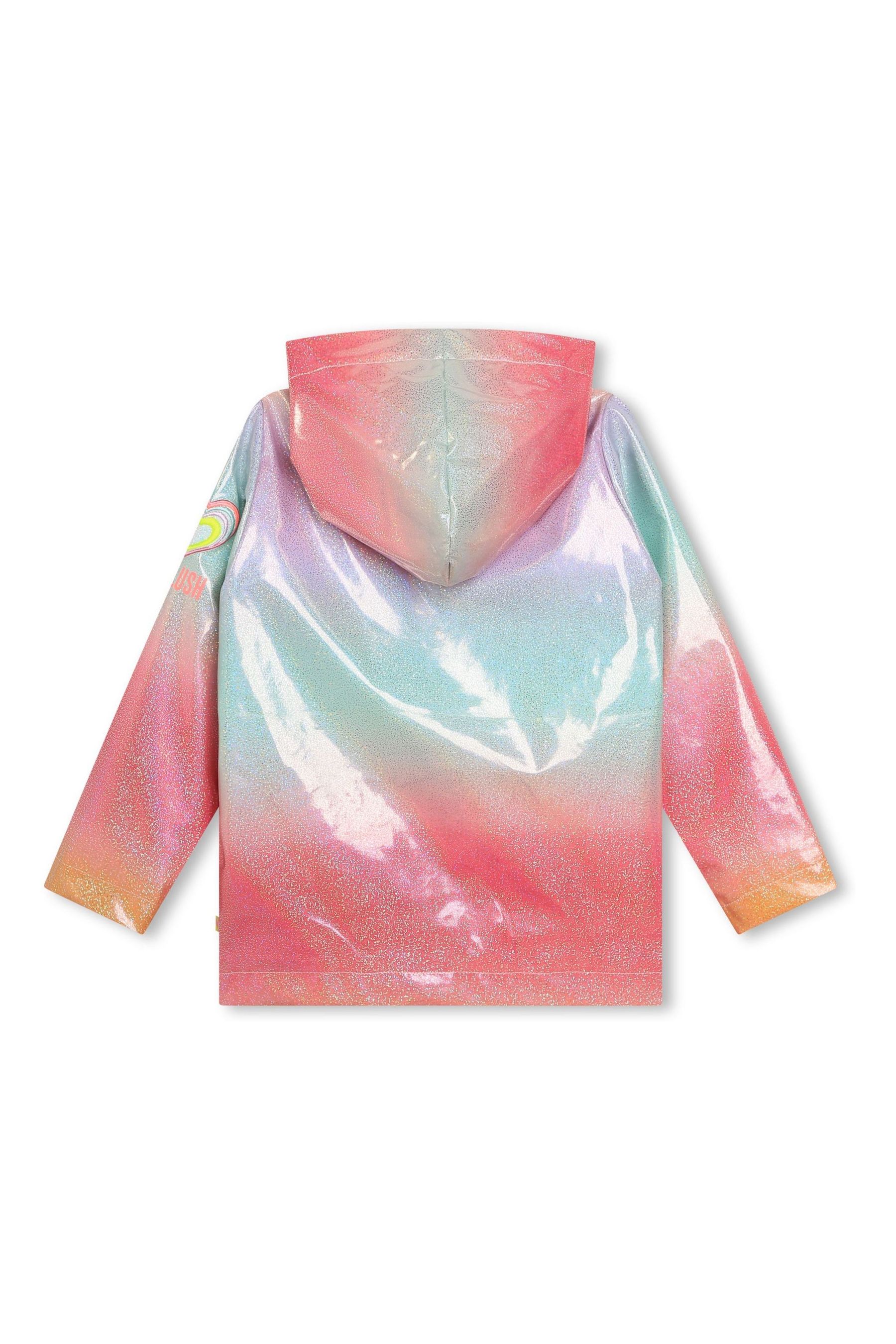Kaufe Sie Billieblush Regenmantel mit Kapuze und glitzerndem Regenbogendesign Rosa bei Next Deutschland