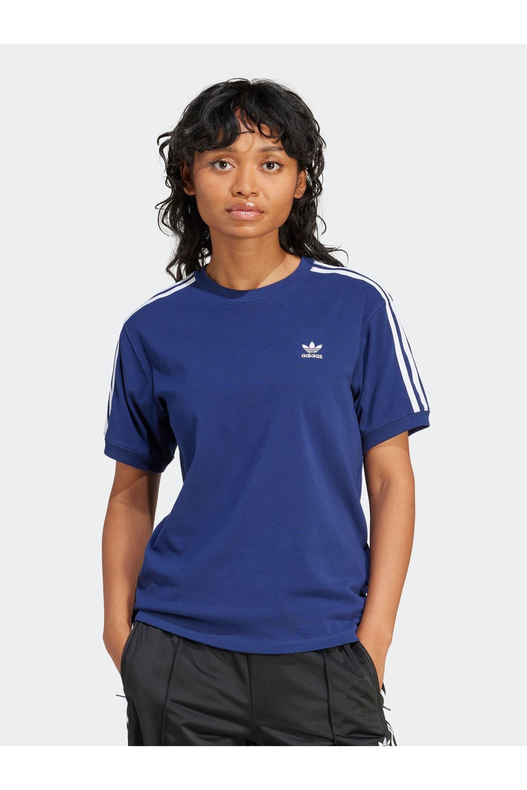 Adidas original three stripe t shirt sales