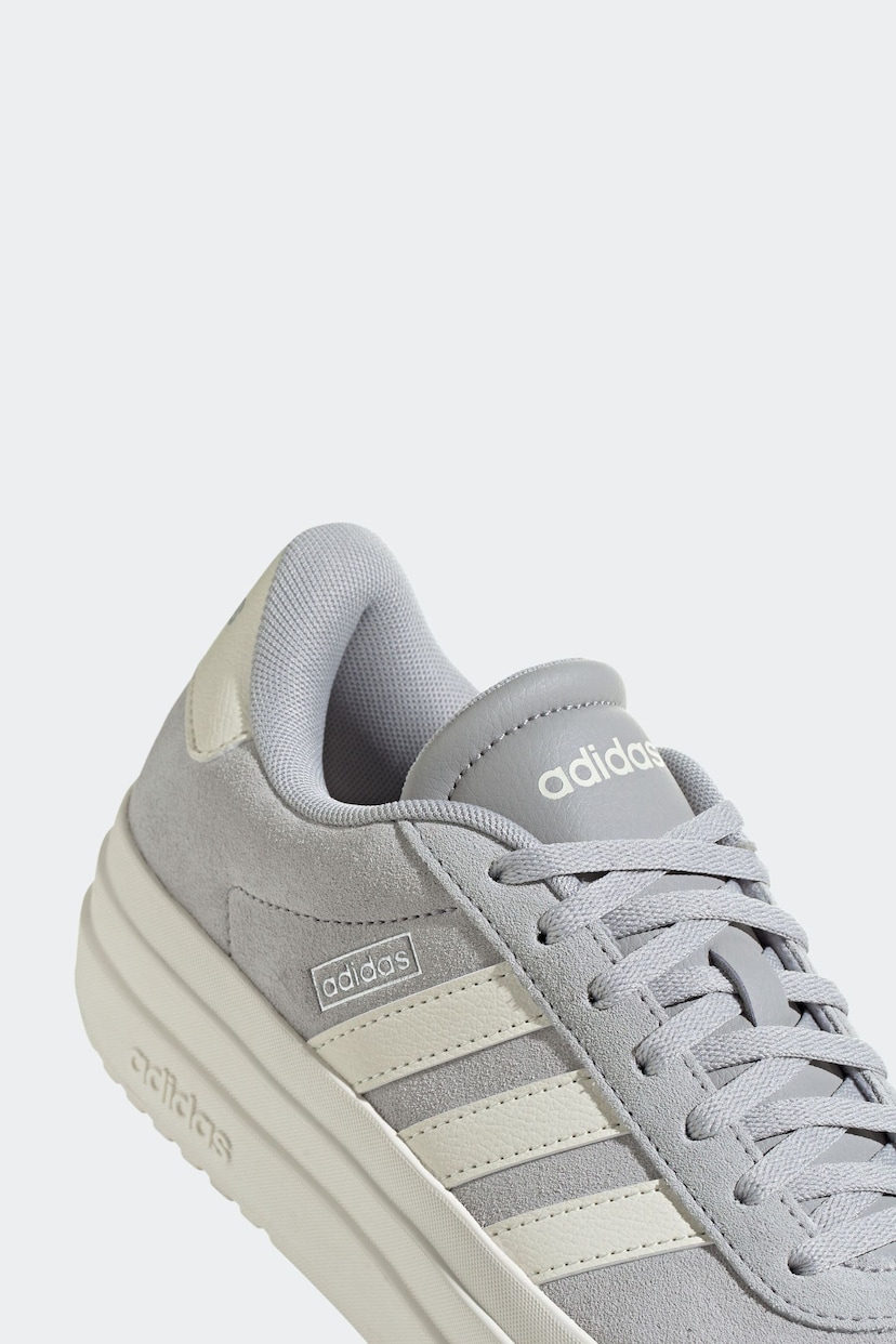 adidas Grey Vl Court Bold Trainers - Image 11 of 12