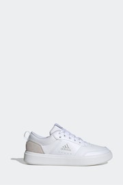 adidas White/Silver Sportswear Park Street Trainers - Image 1 of 9
